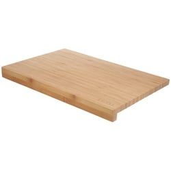 Küche Schneidebrett Made In 100% Bambusholz mit Rand 46x30,5 cm.Schneidebrett,Fleisch,Fisch,Gemüse,Obst,Lebensmittel.