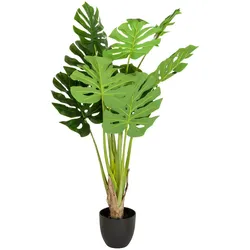 bümö plants Philodendron Kunstpflanze - Täuschend echte Philo, geruchlose Premium Kunstblume für lebendiges Ambiente - authentische, künstliche