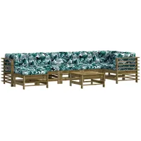 vidaXL 8-tlg Garten-Lounge-Set mit Kissen Imprägniertes Kiefernholz Modell 27