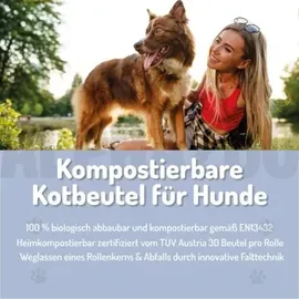 alphazoo Pupssäckchen Kotbeutel für Hunde I Kompostierbare Hundekotbeutel 600 Stück