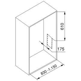 Emuca - Kleiderlift für Schrank, Ausziehbarer Kleiderlift 830-1150mm Breite, Schrankinnenseiten Montage, Verchromt, Stahl