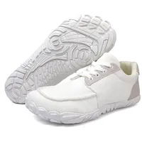 HUSK'SWARE Barfußschuh (Leicht & Dämpfend, Freizeit- und Outdoor Schuhe Unisex, Leichte Freizeitschuhe, Atmungsaktiv, Unisex Wanderschuhe) Bequeme Outdoor-Sneaker mit breiter Zehenbox weiß 39 EU