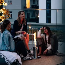 höfats SPIN 1500 Tischfeuer silber
