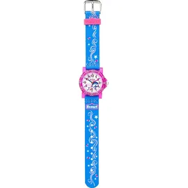 Scout Mädchenuhr Delfin Textilarmband Blau, Pink