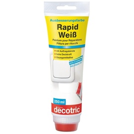 decotric Ausbesserungsfarbe Rapid Weiß, lösungsmittelfrei, 250 ml