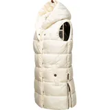 Navahoo Damen Weste gefütterte Steppweste gesteppte Übergangsweste B891 [B891-Madil-Offwhite-Gr.M] - M