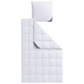 Haeussling Daunenbettdecke + Kopfkissen "Kristall Edition", weiß, B/L: 155cm x 220cm Anzahl Teile 1, B/L: 80cm x 80cm Anzahl Teile 1, Bezug: Baumwolle Füllung: Entendaune/-feder, normal, Bettdecken Bezug: 100% Baumwolle. Kopfkissen Bezug: 100% Baumwolle.
