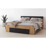 INOSIGN Bettgestell »Faweza, Breite 160 bzw. 180 cm, Stauraumbett«, Funktionsbett Schublade mit extra viel Stauraum, beige