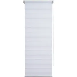 K-HOME Doppelrollo Andorra 40 x 150 cm weiß