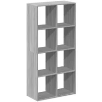 vidaXL Bücherregal Raumteiler 69,5 x 29 x 137,5 cm Grau