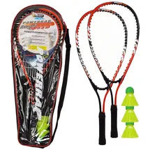 Best Sporting Power Badminton-Set I Federball-Set mit 2 Schläger und 3 Bälle 6 Teile