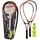 Best Sporting Power Badminton-Set I Federball-Set mit 2 Schläger und 3 Bälle 6 Teile