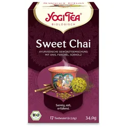 YOGI TEA, Sweet Chai, Bio Gewürz- und Kräutertee 17X2,0 g