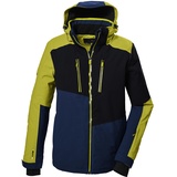 KILLTEC Herren Skijacke/Funktionsjacke mit abzippbarer Kapuze und Schneefang KSW 70 MN SKI JCKT, dunkellime, 4XL, 41957-000