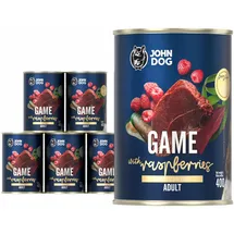 John Dog Berry Line Wildschwein mit Himbeeren 6 x 400 g