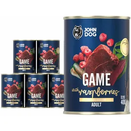 John Dog Berry Line Wildschwein mit Himbeeren 6 x 400 g