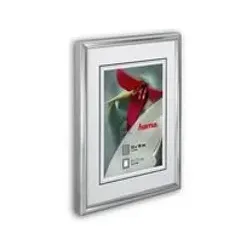 Kunststoffrahmen Sevilla, 21x29,7cm, mattsilber, 61776, Polystyrol