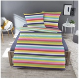 Traumschlaf Rainbow bunt 200 x 200 cm + 2 x 80 x 80 cm