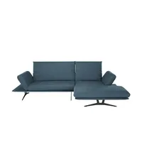 KOINOR Ecksofa aus Flachgewebe Francis ¦ blau ¦ Maße (cm): B: 284 H: 93 T: 159