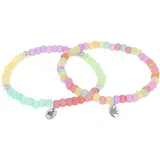 Prinzessin Lillifee Armband Set »bunt in Regenbogenfarben«, silberfarben