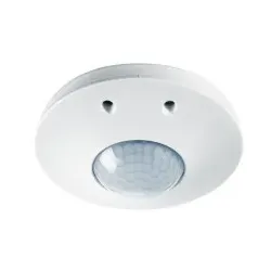 Esylux EP10427206 Decken-Präsenzmelder 360° Unterputz, KNX-Bus, Temperaturmessung, relative Luftfeuchtemessung, Reichweite ca. Ø 8 m,