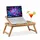 Relaxdays Laptoptisch mit Schublade Bambus