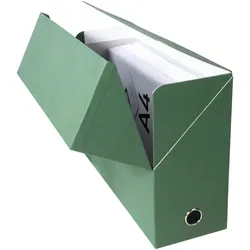 Exacompta 89423E 5x Transferbox Rücken 120mm gerilltes Papier - Grün