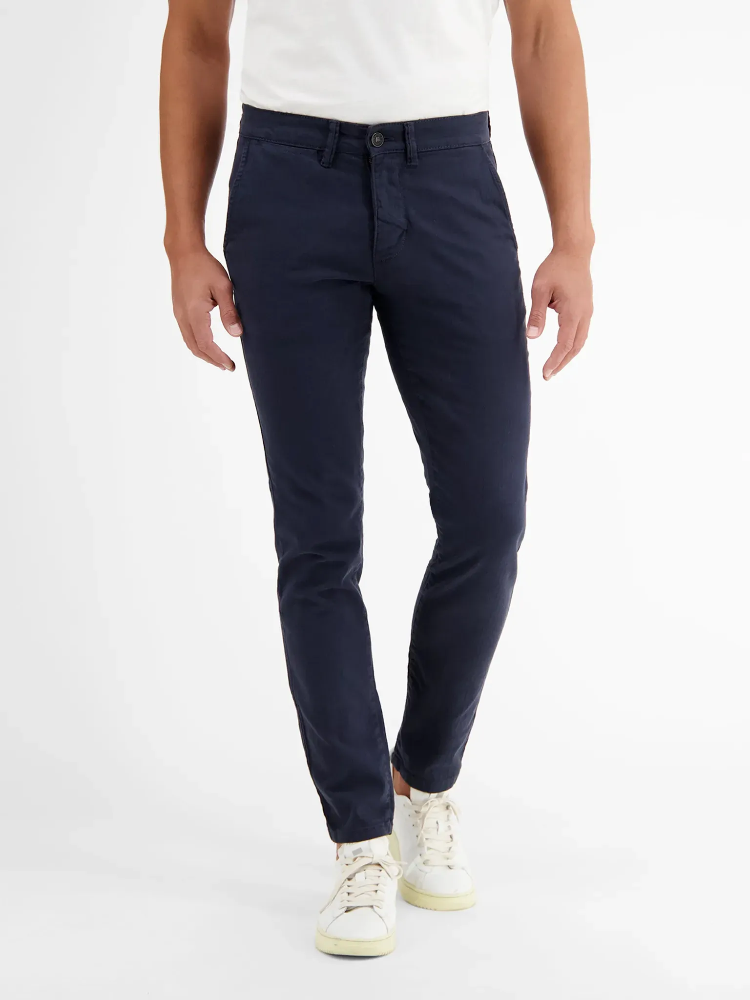 Chino mit Stretchanteil, schmaler Schnitt - W34_l36 - NAVY