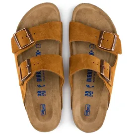 Birkenstock Arizona Weichbettung Veloursleder schmal mink 40
