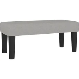 vidaXL Boxspringbett 100 x 200 cm Hellgrau