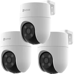 EZVIZ H8C 3MP Schwenk/Neige WLAN Kamera, 3er-Set
