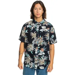 Kurzarmhemd QUIKSILVER "Lemnas", Herren, Gr. M, US-Größen, navy lemnas, 100% Viskose, Kurzarm, Hemden