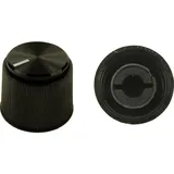 Cliff CL16924 CL16924 Drehknopf Schwarz (Ø x H) 19.1mm x 16mm