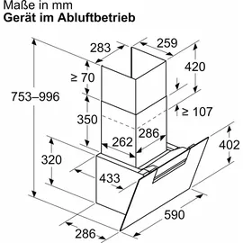 Bosch DWK67FN60 Kopffreihaube 60 cm