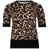 Betty Barclay Feinstrickpullover mit Leoprint Mehrfarbig 40