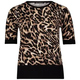Betty Barclay Feinstrickpullover mit Leoprint Mehrfarbig 40