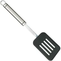 KitchenCraft Schlitzwender Edelstahl ovaler Griff Silber/Schwarz