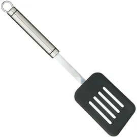 KitchenCraft Schlitzwender Edelstahl ovaler Griff Silber/Schwarz
