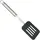 KitchenCraft Schlitzwender Edelstahl ovaler Griff Silber/Schwarz