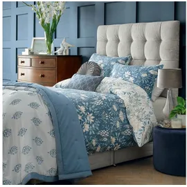 Laura Ashley Parterre Floral Blau 230 x 220 cm + 50 x 75 cm & 50 x 75 cm