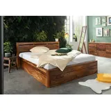 Massivmoebel24 Bett Sheesham 180x200x90 walnuss gewachst TORONTO 253