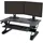 Ergotron WorkFit-TL Steh-Sitz Arbeitsplatz (schwarz)
