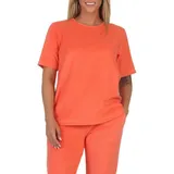 normann Frottee Pyjama Oberteil Orange 40-42