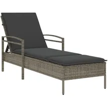vidaXL Sonnenliege 63 x 200 x 81 cm Grau