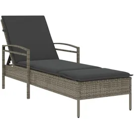 vidaXL Sonnenliege 63 x 200 x 81 cm Grau