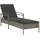 vidaXL Sonnenliege 63 x 200 x 81 cm Grau