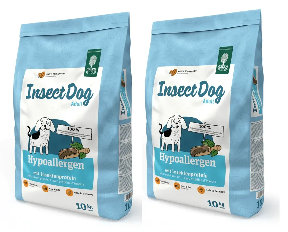 GREEN PETFOOD InsectDog Hypoallergen 2x10kg (Rabatt für Stammkunden 3%)