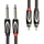 Roland Black-Serie Dual-Verbindungskabel – 6,3-mm-Klinke auf Cinch, Länge: 4,5m – RCC-15-2R28