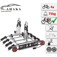 Fahrradträger Anhängerkupplung für 4 Fahrräder Heckträger AHK Fahrradheckträger
