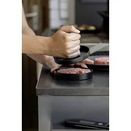 Wenko Burgerpresse Ø 12 cm Aluminium/Edelstahl schwarz